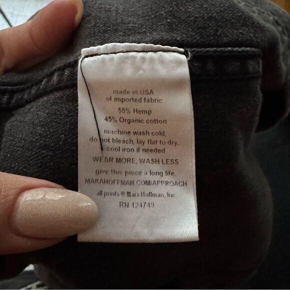 Mara Hoffman Black Denim Sophie Dress 6 - Picture 9 of 10